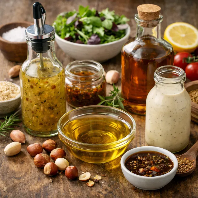 Hazelnut oil for premium dressings illustration
